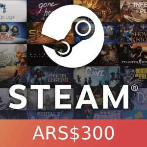 Steam Gift Card 300 ARS AR Activation Code