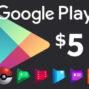 Google Play USD 5 US Gift Card