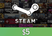 Steam Wallet Card USD 5 US Activation Code